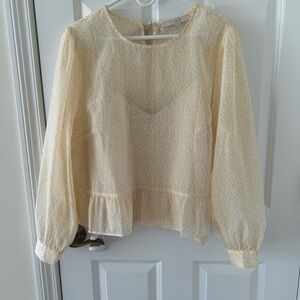 LOFT Light Cream Blouse